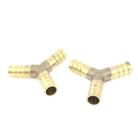 Unique Bargains 2 x Y Shape Connector 3 Way Fuel Hose Joiner for Compressed Air Gas Oil (Best Pipe For Compressed Air)
