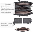 thumbnail image 5 of Dasein Women Satchel Handbags Shoulder Purses Totes Top Handle Work Bags with 3 Compartments, 5 of 7