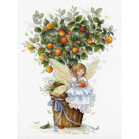 UPC: 4627128730938 | Orange Fairy SNV-652 Counted Cross-Stitch Kit