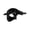 Black, variant on Halloween Asymmetrical Half-Face Mask, Matte Finish Masquerade Prop with Adjustable Elastic Strap (1 PC Mask) Black One Size