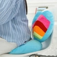 thumbnail image 3 of 17.7"X13.7"Heart Pillow Stuffed Rainbow Heart Shaped Throw Pillow Plush Toy Valentine Christmas Decorations Throw Pillows Heart Shaped Cushion Toys 1 PC, 3 of 8