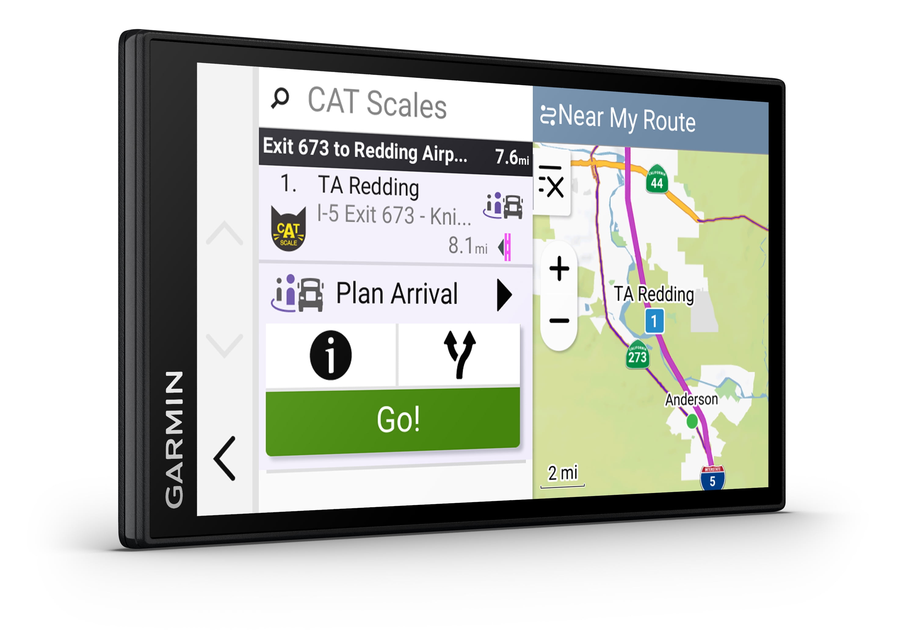 Open Box Garmin dēzl™ OTR620, High-Res 6” GPS Truck Navigator, Custom Truck Routing, Satellite Imagery, Wind Speed, Community-Shared Loading Docks, Truck Entrances & Parking Availability, Popular Truck Paths
