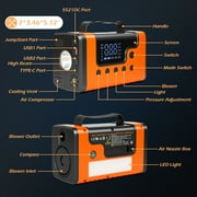 Portable Car Jump Starter with Air Compressor, 8-in-1 Car Battery Chargers with Cordless Handheld Vacuum (8.0L Gas&6.0L Diesel)Jumper Box with 150PSI Tire Inflator, 12V Battery Booster, Holiday Gifts