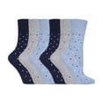 thumbnail image 1 of Gentle Grip - 6 Pairs Ladies Gentle Grip Non Elastic Crew Socks, 1 of 2