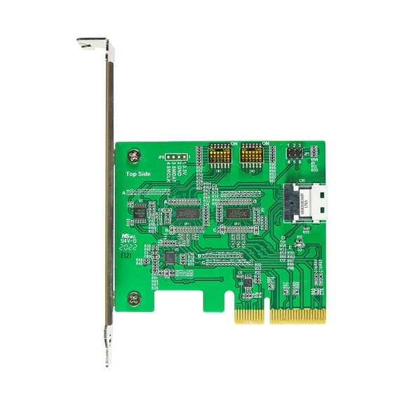PCIe x4 Gen4 with ReDriver to SlimSAS 4i (SFF-8654) Add in Card