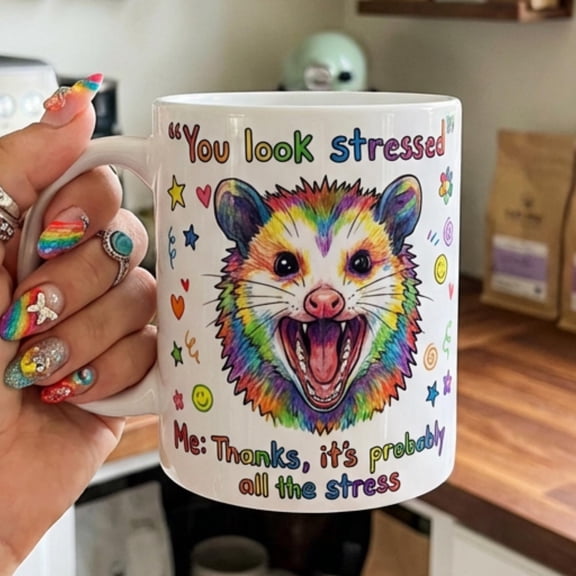 Funny Possum Coffee Mug Gift Novelty Coffee Cup 11 oz 15oz