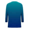 thumbnail image 6 of Womens Fall Clothes, 3/4 Sleeve Shirts for Women Fashion Loose Fit Ombre Tie Dye V Neck T-Shirts, 6 of 6