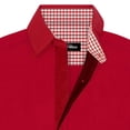 thumbnail image 3 of Creative Knitwear Infant Long Sleeve Button Down Dress Shirt- Red, Sizes: 0/3m - 6/9m, 3 of 7
