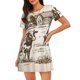 thumbnail image 1 of Easygdp Cows On The Farm Camisón de manga corta para mujer, informal, estampado, 1 of 6