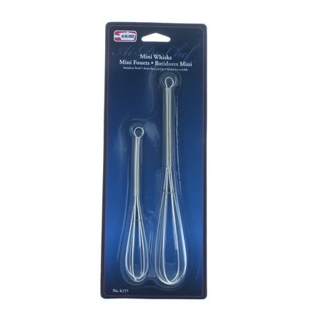 - Mini Whisks Set of 2 Stainless Steel Whipping Beaters Kitchen Tools Al-De-Chef