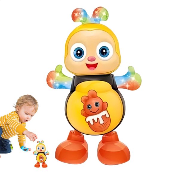 Dancing Bee Swinging Musical Dancing Bee Toy Electronic Cartoon Bee Preschool Learning Toys Educational Toys Interactive Singing Animal with Lights & Music