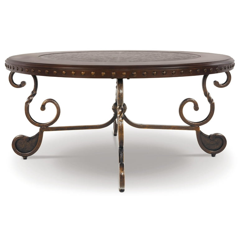Signature Design by Ashley Rafferty Ornate Round Coffee Tabe with