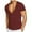 Red, variant on Mens Deep V Neck T Shirt Stretch Muscle Gym Workout Tee Shirt Short Sleeve Slim Fit Low Cut Tank Tops