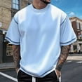 thumbnail image 2 of Men's Trend Short Sleeve T Shirt Casual Comfort Fit Breathable Summer Tee for Daily Wear Mens Basic Tee Shirts Summer Vintage T Shirts, 2 of 4