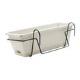 thumbnail image 1 of Almencla Balcony Railing Planter Plant Basket for Garden Railing Fence Indoor Outdoor black iron rack, 1 of 8