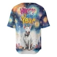 thumbnail image 2 of Happy New Year with Bull Terrier Fireworks Holiday Xmas Winter 2025 All Over Print 3D Baseball Shirt Bully Dog Lovers Gifts Idea Softball Sport - 00025, 2 of 6