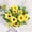 Yellow, variant on Artificial Sunflower Bouquet - Realistic Fake Flowers, Small Bunch for Home Decor, Table Centerpieces