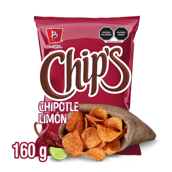 Papas Barcel chipotle limón 160 g
