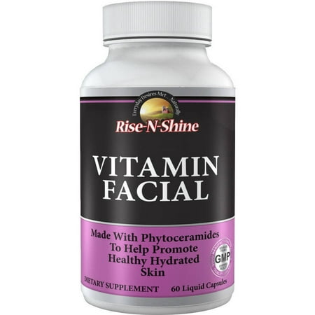 Rise-N-Shine vitamine visage de suppléments alimentaires liquides Capsules, 60 count