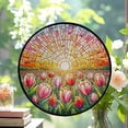 thumbnail image 2 of Hanging Stained Glass for Windows Tulip, Mother’s Day Keepsake, Valentine’s Day Decor, Festival Gift Ornament, Christmas Ornament Gift, Keepsake 2025, 2 of 6