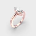 thumbnail image 2 of 4 Ct Marquise Cut IGI Certified Lab Grown Diamond Wedding Ring Solid 10K Rose Gold | Luxurious Solitaire Bridal Rings for Women | Size 7.5 Diamond-Capitals, 2 of 8