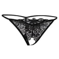 thumbnail image 1 of Bragas de Encaje para Mujer Ropa Interior Sin Entrepierna s Calzoncillos de Lencería Negro Soledad tanga ropa interior para mujeres, 1 of 10