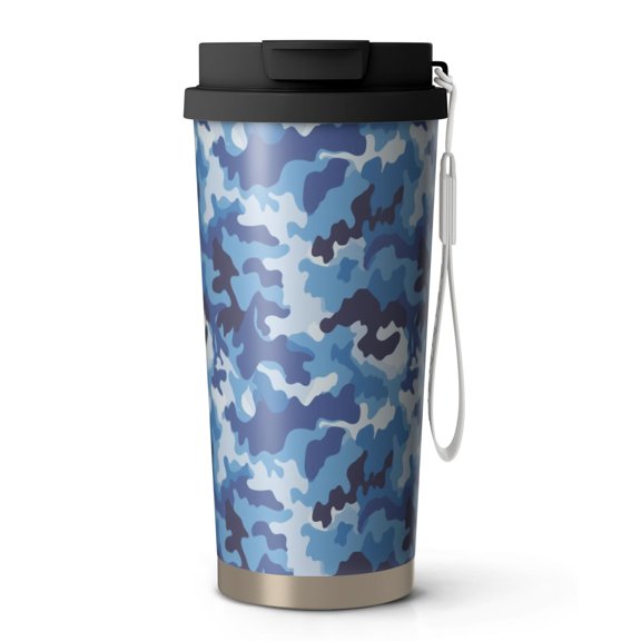 18oz Double Drinking Coffee Mug – Vacuum Insulated Stainless Steel Travel Cup with Leakproof Lid, 316 Steel Thermos Tumbler for Hot & Cold Beverages