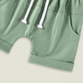 thumbnail image 6 of Kaprioy 2pcs Toddler Baby Boy Short Pants Set Short Sleeve Contrast Color T-Shirt Tops + Shorts 3T 4T 5T Kids Casual Summer Outfits Summer Kids Boys Outfit Sets, 6 of 6