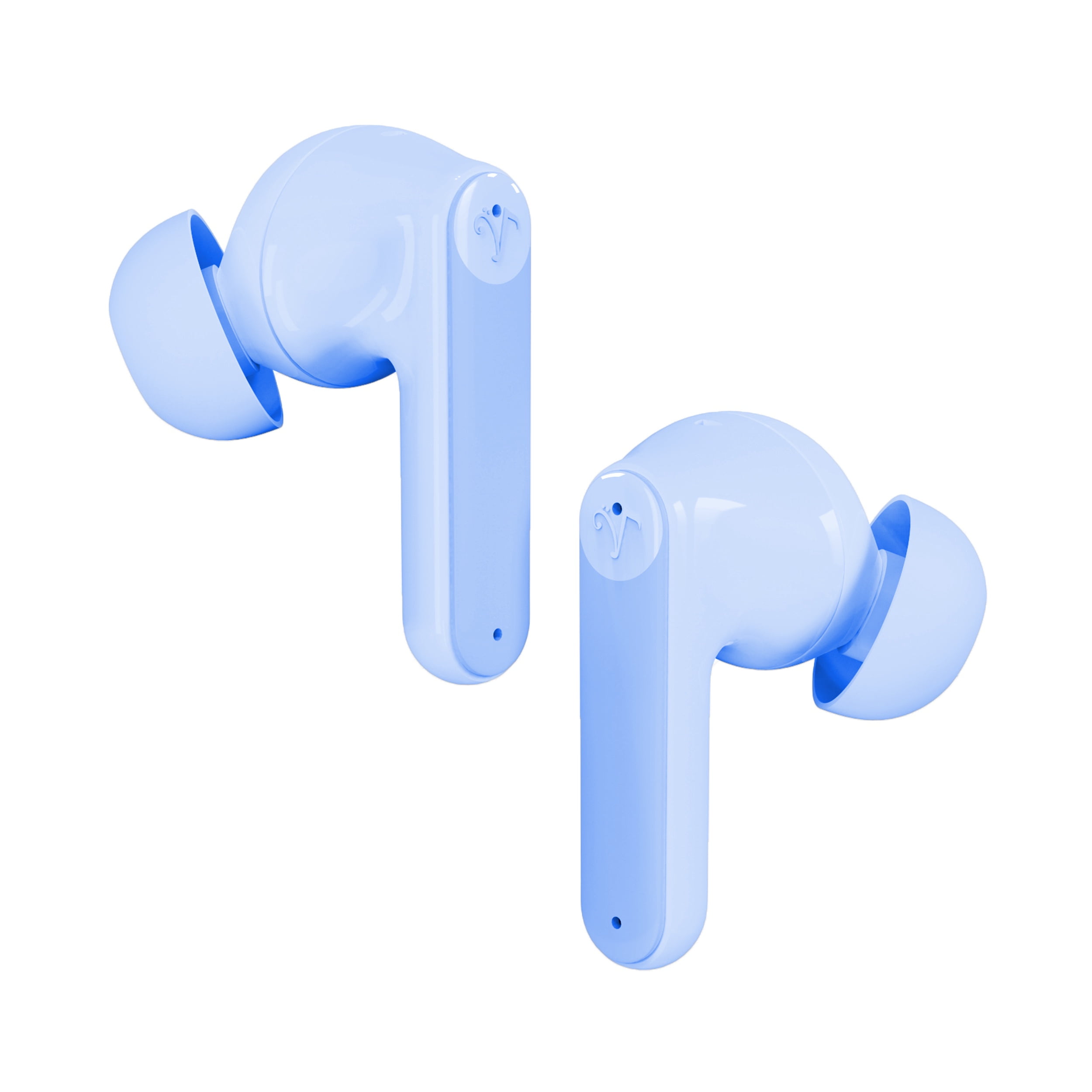 Visual Land SOUNDWAVE A1 Plus Active Noise Cancelling Earbuds, 6 Mics, 48H Total Playtime, 15 Mins = 6 Hours Playtime - Blue