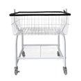 thumbnail image 4 of Carrito de lavandería con ruedas, estante de almacenamiento con ruedas, cesta de ropa versátil, carrito para colgar ropa, cesto para ropa sucia, 4 of 8