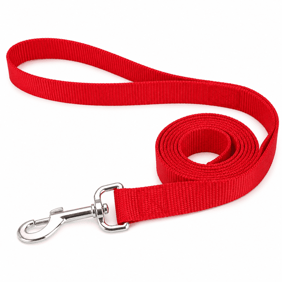 Petrelino 10 Foot Nylon Dog Leash, Red
