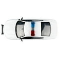 thumbnail image 5 of 2023 Dodge Charger Pursuit Police Car Unmarked White w/Light Bar Front & Rear Lights & Sounds 1/24 Die Cast Model Car by Motormax, 5 of 6