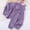 Purple-04, variant on Sentuca Toddler Girls Fleece Warm Long Sleeve Jackets Tank Tops Pants 3PC Outfit Sets for Fall Clothes Size 2 Years