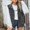 Black, variant on Women's Oversized Denim Vest - Sleeveless Button Down Denim Jean Vest Waistcoat Shacket Jacket for Casual Layering