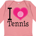 thumbnail image 4 of Inktastic Tennis Player I Love Tennis Girls Long Sleeve Baby Bodysuit, 4 of 5