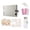Gray, variant on DIY Scrapbook Album Spiral Bound with Ribbon Closure Black Cardstock Pages Complete Kit with Markers Stickers Stencils and Washi Tape for Memory Book Crafting Projects