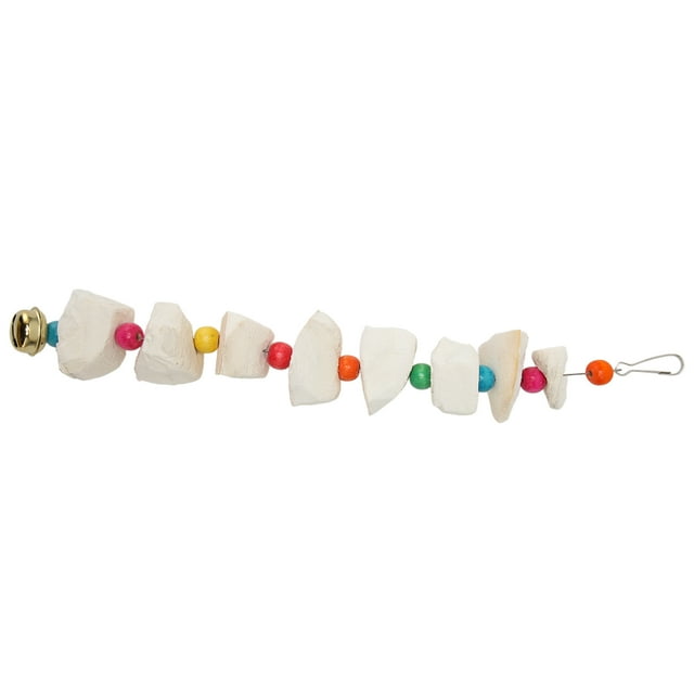 Juguete para masticar de hueso de pájaro, juguetes para masticar pájaros, juguetes coloridos para masticar loros, construidos para precisión