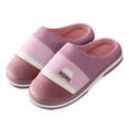 thumbnail image 2 of ZTTD Slippers for Women Winter Warm Memory Foam House Slippers Soft Purple, 2 of 6