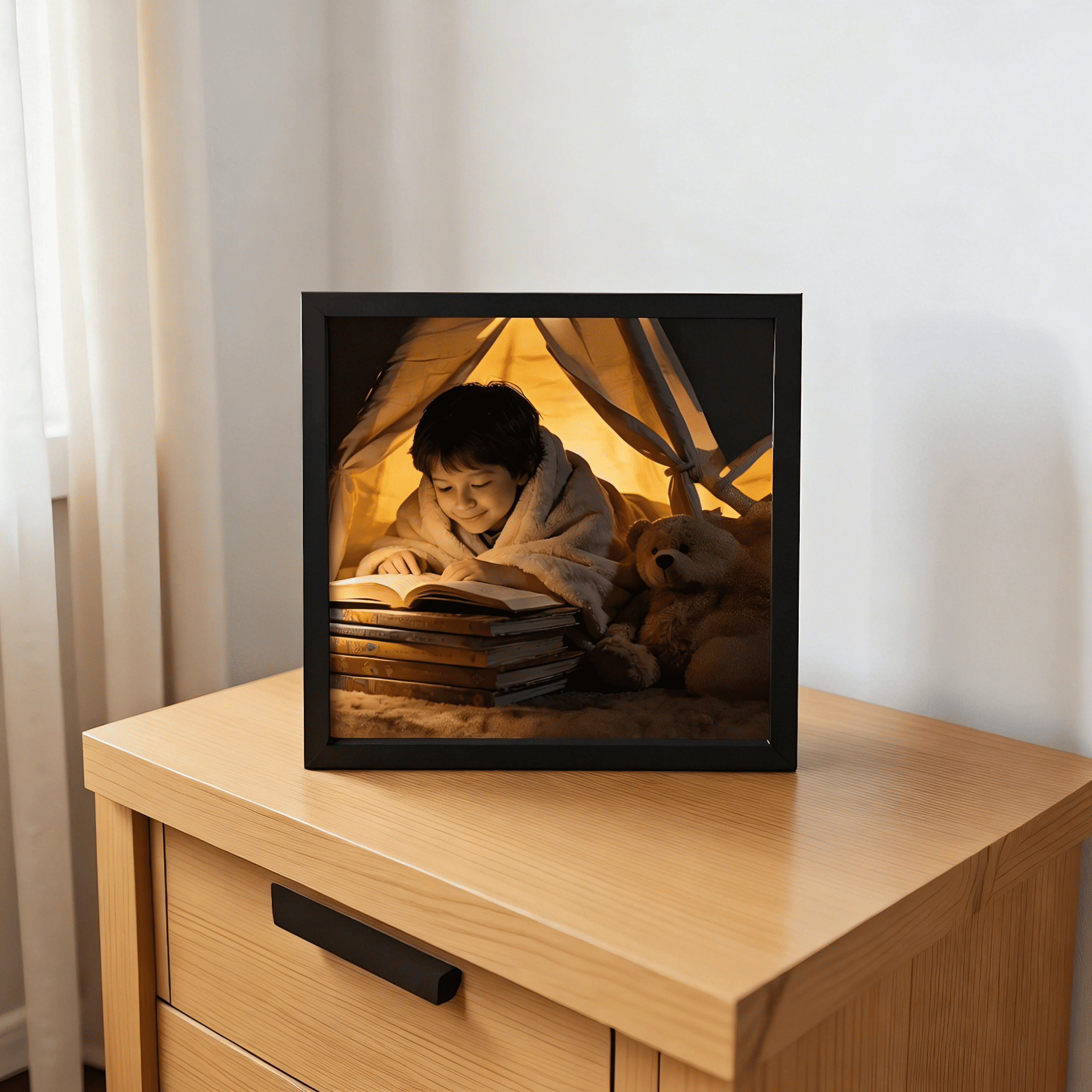 8x8 Picture Frames Set of 18, Thin Square Black 8 by 8 Photo Frame for Gallery Wall or Tabletop