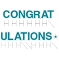thumbnail image 2 of Vispronet Congratulations Yard Sign with Stakes – Each Letter is 18in Tall – Weather-Resistant Signs and Steel Stakes – Yard Decorations for Special Occasions (Teal), 2 of 7