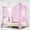 Purple, variant on 4 Corner Hanging Bed Canopy Net, Decorative Bed Curtain Mosquito Netting, Universal Fit Twin Full Queen King Size For Bedroom & Outdoor Use