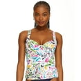 thumbnail image 2 of Anne Cole MULTI Petal Paisley Retro Twist Tankini Swim Top,US 34DD/36D NWOT, 2 of 4