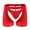 Red, variant on Mens Boxer Briefs Soft Stretch Mid Rise Breathable Panties Soft Comfy Lightweight Underpants M-2XL