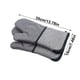 thumbnail image 3 of Guantes de horno resistentes al calor 2 Pack | Guantes de malla antideslizantes antiquemaduras para cocinar en microondas | Guantes de cocina aislados con protección térmica a rayas | 13.8x7.5 en, 3 of 6