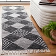 thumbnail image 2 of SAFAVIEH Kilim Elouise Diamond Polyester Runner Rug, Black/Ivory, 2'3" x 9', 2 of 8