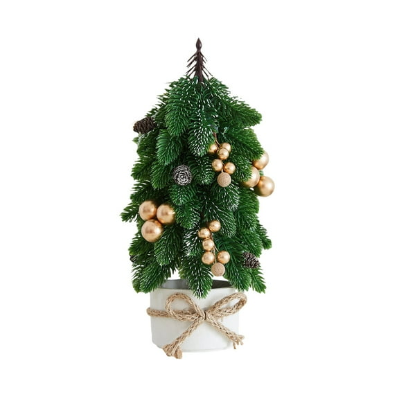 putnchl Christmas Decorations: Desktop Christmas Tree, Small Potted Plant, Nobetasone For The Living Room.