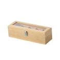 thumbnail image 3 of twisto Tea Storage Case Wooden Tea Chest Organizer Box Clear Lid Multi Compartment Drawer Cabinet Counter Table Desktop Storage for Suitable for gift giving home decoration kitchen 30x10x9cm, 3 of 8