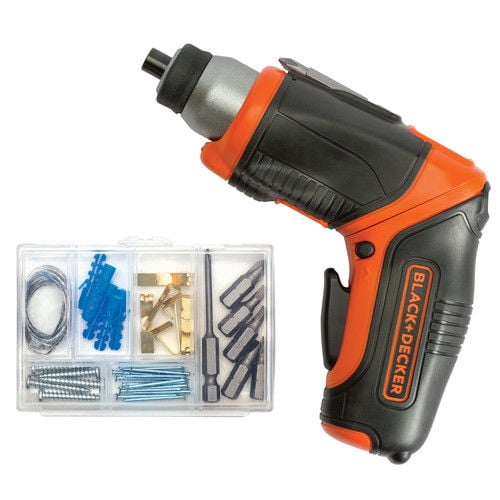 BLACK+DECKER 4Volt MAX* Cordless LithiumIon Pivoting Screwdriver