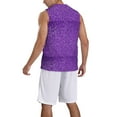 thumbnail image 2 of Sikiie Glitter Purple Basketball Jersey Reversible Men's Mesh Athletic Sports Shirts Training Practice S-4XL3X-Large, 2 of 6