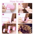 thumbnail image 2 of 6 sponge hair rollers, large hair styling rollers with soft foam 4.0cm, 2 of 5